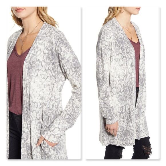 Socialite Waffle Knit Cardigan sz XS - Picture 2 of 11